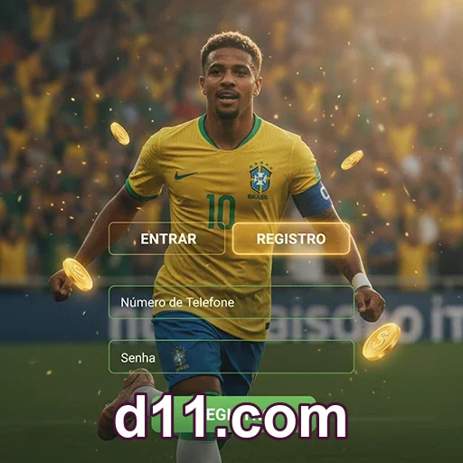 Tela do aplicativo móvel d11.com com jogos ao vivo